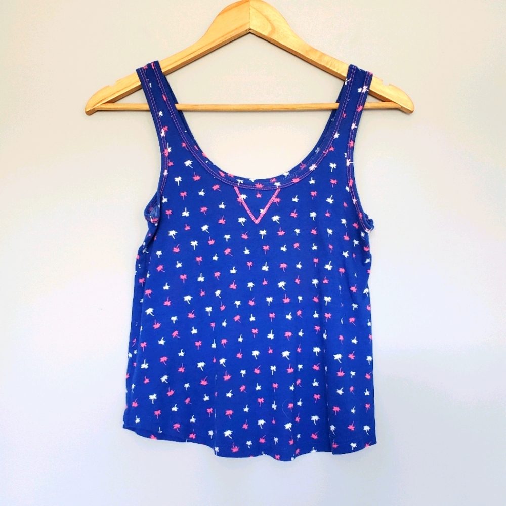 HOLLISTER Palm Tree Crop Tank, Size XS